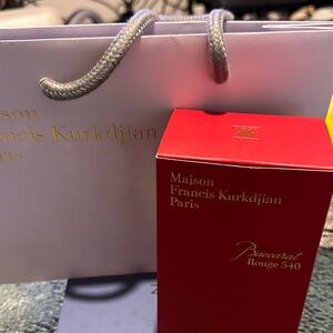 Maison Francis Kurkdjian Red and Gold Packaging